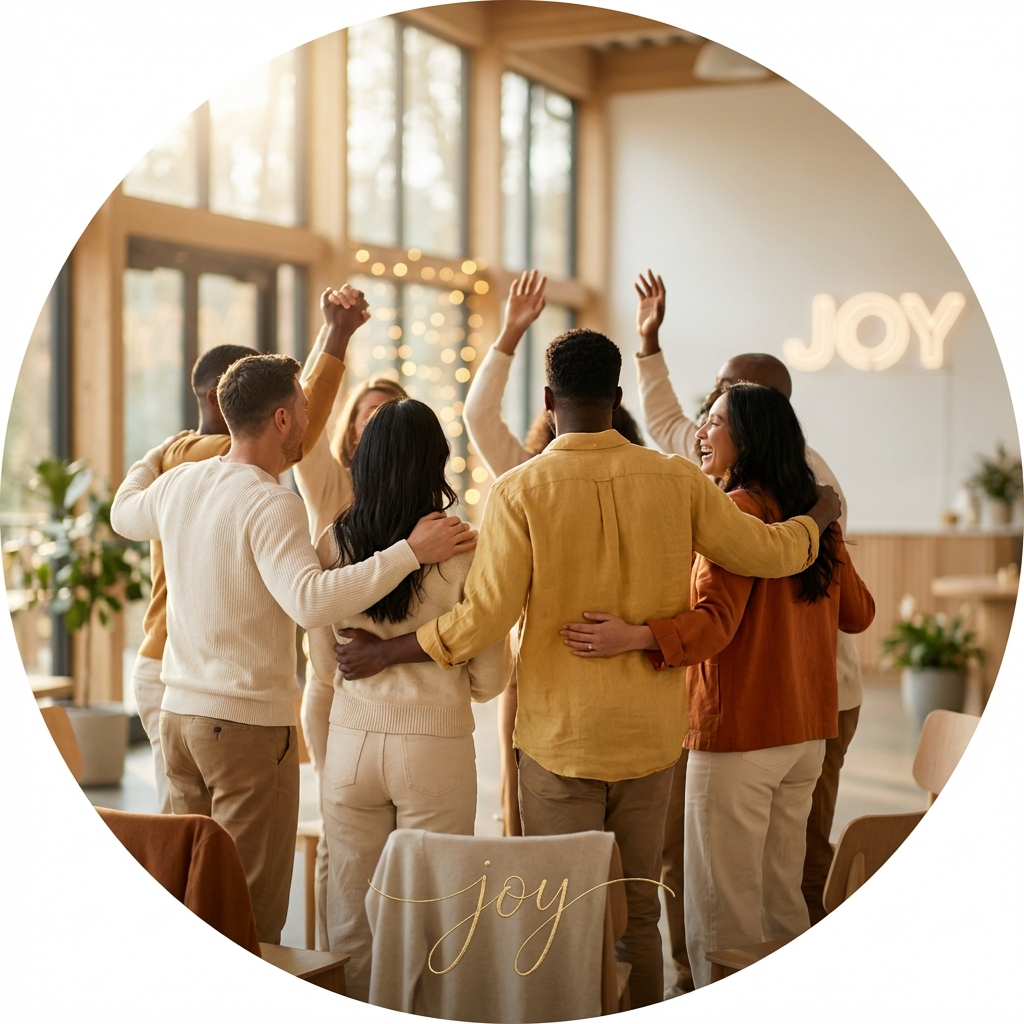 A_sophisticated_circular_JOY 喜びを表現するJoyのイメージ画像